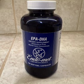 Endomet EPA-DHA Fish Oil 180 Caps MFG 1/22