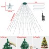 Etopgo Christmas Tree Lights with Star,2M 16 Lines 400LED Christmas
