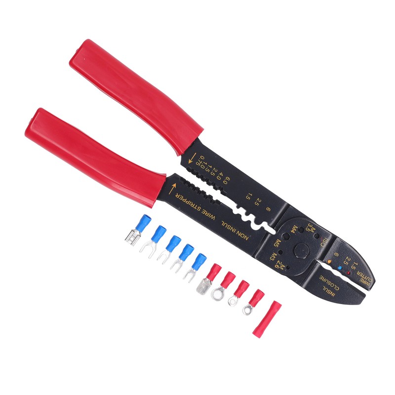 Wire Terminals Crimping Tool PVC Insulated Terminal Crimper Kit for
