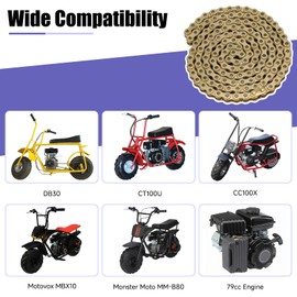 CILOYU 35 Chain Mini Bike Chain Breaker Compatible with Coleman CT100U CC100X Baja Doodle Bug DB30 Motovox MBX10 MBX11 Predator 97cc 100cc Mega Moto MM-B80 105cc Mini Bike Powersports Parts