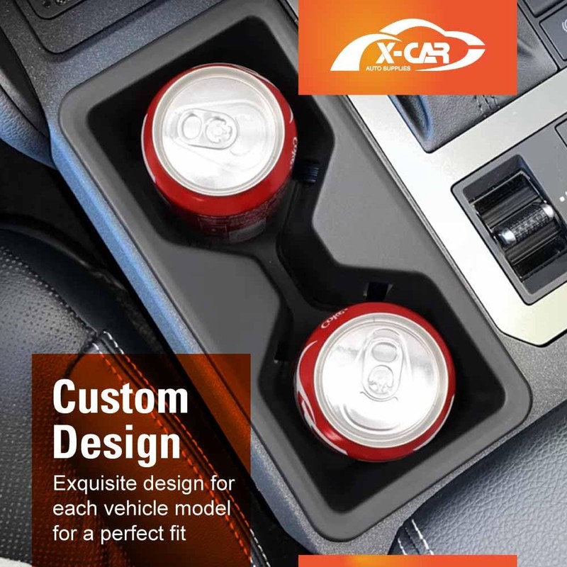X-CAR Centre Console Rubber Cup Holder Insert for Toyota Prado