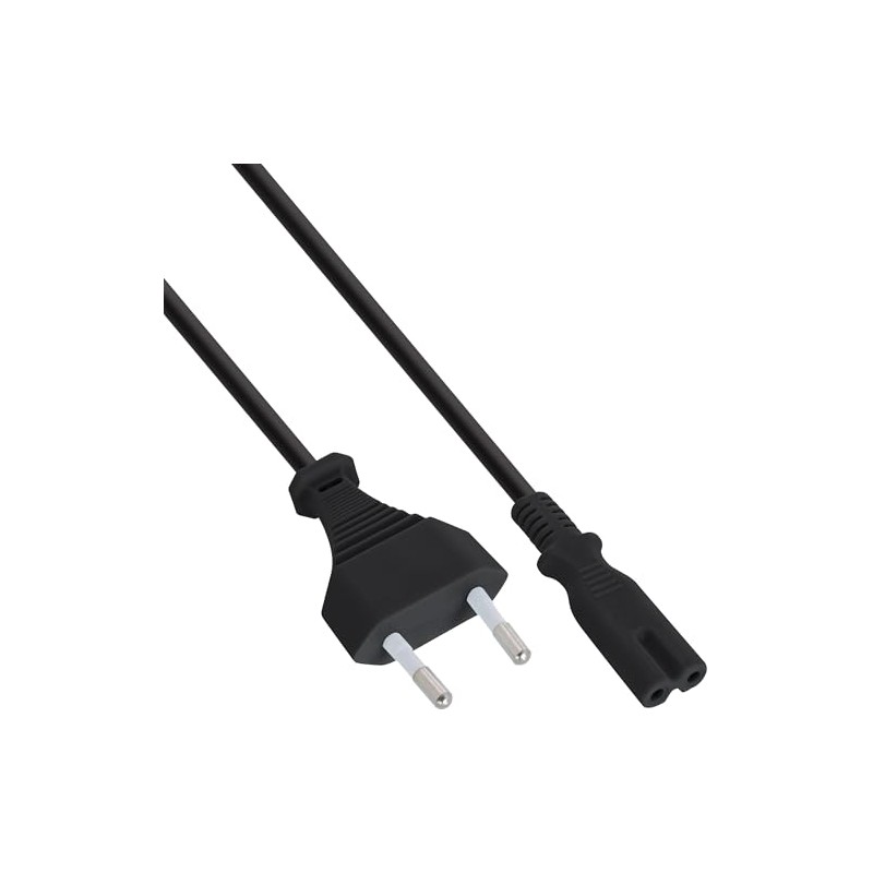 InLine 16654K Power Cable Power Plug to Euro 8 C7