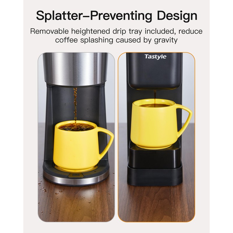 Tastyle Single Serve Hot & Iced Coffee Maker with Strong