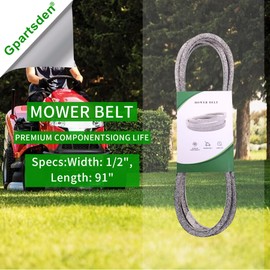 Gpartsden 754-05027 954-05027 Lawn Mower Drive Belt (1/2"X 91") for Cub Cadet MTD Troy Bilt 754-05027A 954-05027 954-05027A