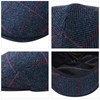 FEINION Gorro plano de lana de tweed Newsboy Ivy Gatsby