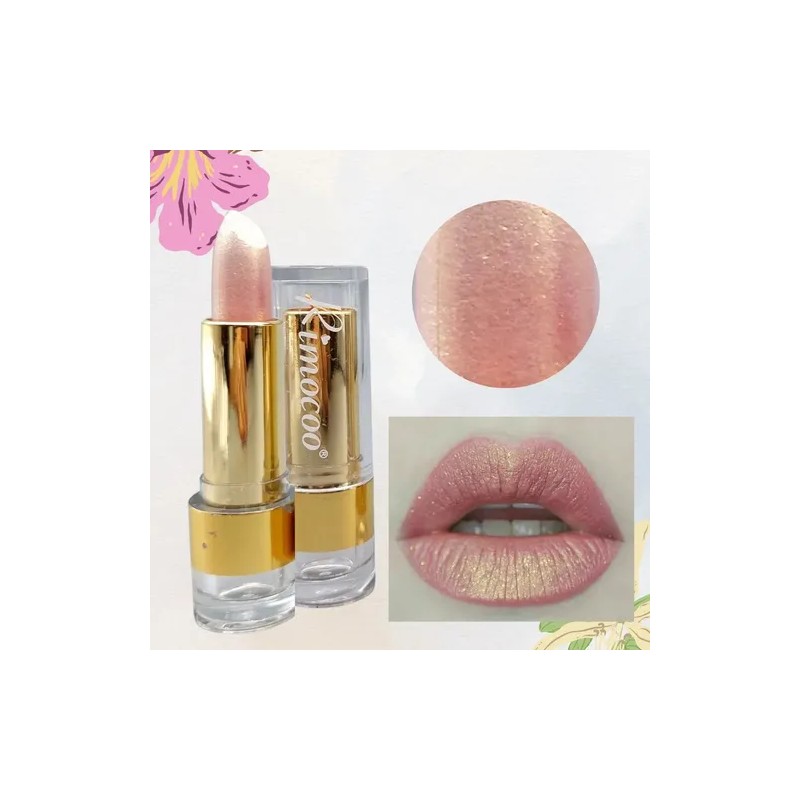 Labial Kit6 Lipstick Brillo Color Tornasol Maquillaje Rococo