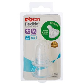 Pigeon Flexible Peristaltic Nipple M 2 Pack