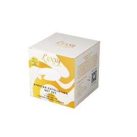 Luxxy® | 3 Pack Set 2 Soft African Exfoliating Nets & 1 Rough African Net Sponge with Handles For The Back, Neck or Feet, Black Women Owned, Achieve Smooth Soft Silky Skin, For Daily Use & Great Gifts