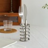 Toothbrush and Toothpaste Holder – Spiral Design Metal Countertop Storage