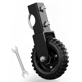 DOZAWA Gate Wheel for Metal Tube Gate, 6" Heavy Duty Casters for Metal Swing Gates 330lbs Capacity, Under Mount Sliding Gate Rollers for Farm Fence - 1 Pack