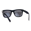 Polarized Lens Sunglasses Classic Square Frame Unisex Matte Black, Gray