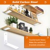 MLOQI 6 Pack Heavy Duty Shelf Brackets, 5mm Thick Scaffold