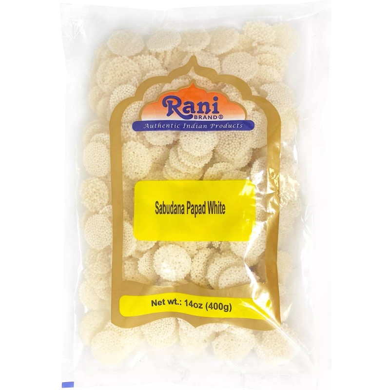 Rani Sabudana (Sago) Papad White 14oz (400g)