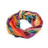 fashionchimp® All-Over Batik Style Loop Scarf Crash and Crinkle Silk