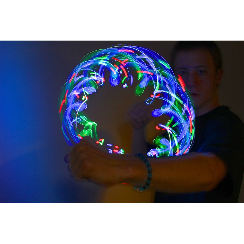 GloFX Team 8-LED Rave Double Orbit: True Color Orbital Flow