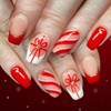 Christmas Press on Nails Medium Coffin Nails Press ons with