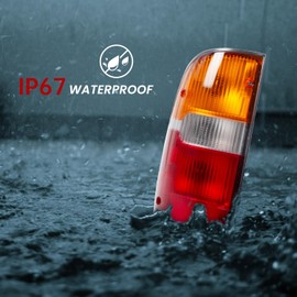 Tail Light Compatible with 1995-2000 Toyota Tacoma Rear Brake Lamp Left Driver and Right Passenger Side Taillight Replaces 8156004030 8155004030