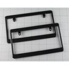 MOONEYES NF-MG057BKPL2P-MON License Plate Frame, Normal, Black, Plain, Set of