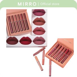 6pcs Waterproof Long-lasting Matte Lip Balm Set, Pearl Glossy Lip Care,Long-lasting high-pigment nude waterproof non-stick cup lip gloss set:_B(6-piece set)