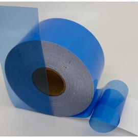 Transparent Vinyl Tape with Self-Adhesive. (2 inch x 50 ft, Light Blue)