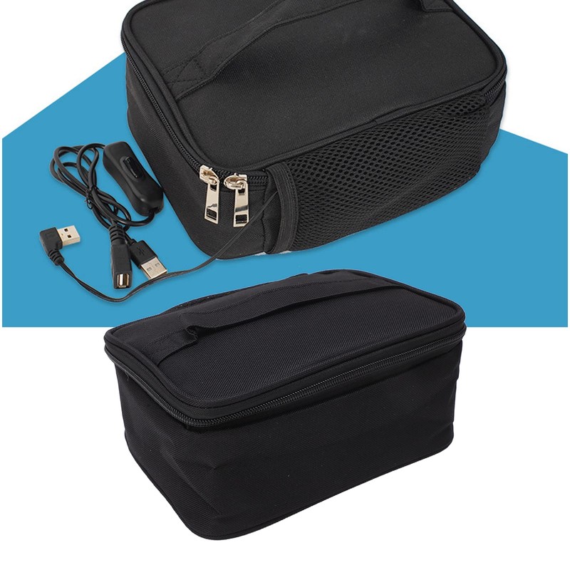 AYNEFY Heated Lunch Bag,Portable Microwave USB Charging Aluminum Film Liner