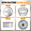 WPW10437088 W10437088 Control Knob Range Surface Burner Control Knob, Compatible