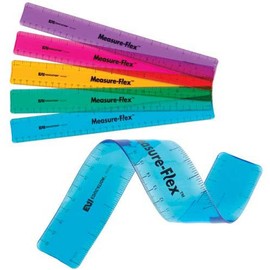EAI Education 12" Measure-Flex Ruler: Assorted Colors - Set of 10