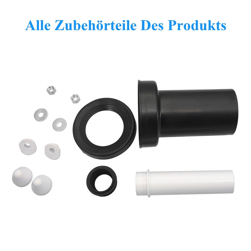 Mendorio Cistern Replacement Parts Connection Set for Wall-Mounted Toilet PE