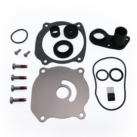 CAPTAIN Water Pump Repair Kit with Housing for Johnson Evinrude V4 V6 V8 85-300HP Outboard Motor Parts - Replace OEM 5001593, 395062, 5001594