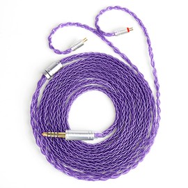 KBEAR ST12 Plus 2 Meters Purple 2 Pin IEM Cable 4.4MM, Headphone Wire, 8-Strand 4N OFC Silver-Plated Upgraded Cable for Truthear Hexa/HOLA/Zero, Moondrop Blessing/Aria/Stellaris, Simgot EW100P