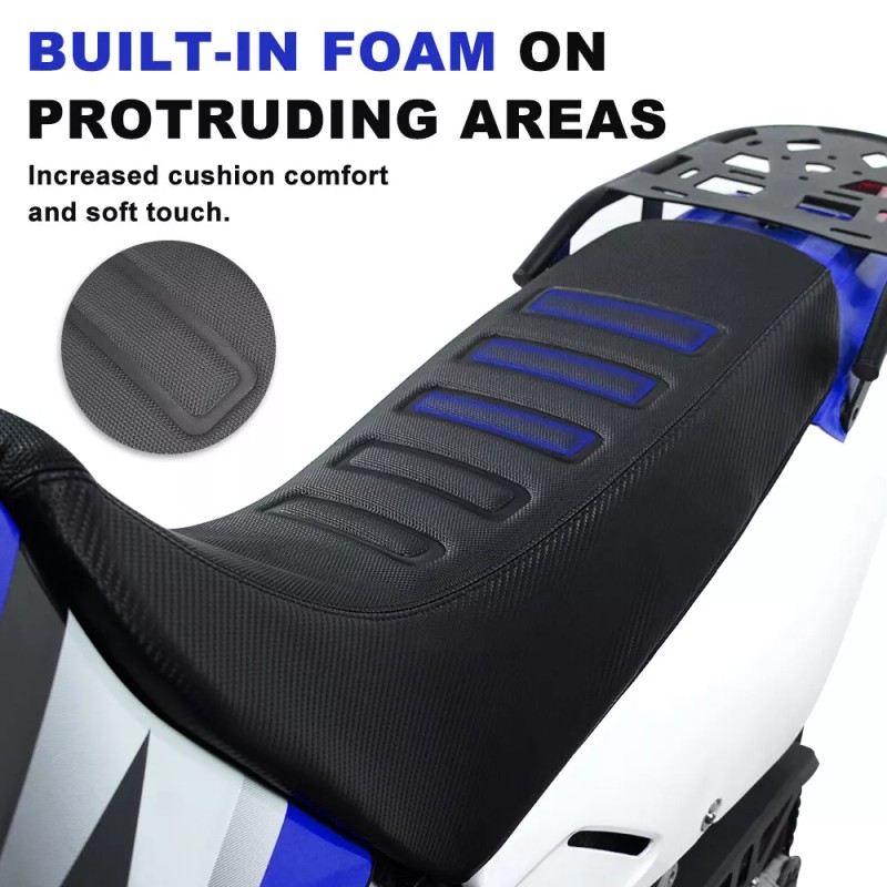 xitomer Motorcycle Leather Lower Seat Cover Comfort Cushion Fit For