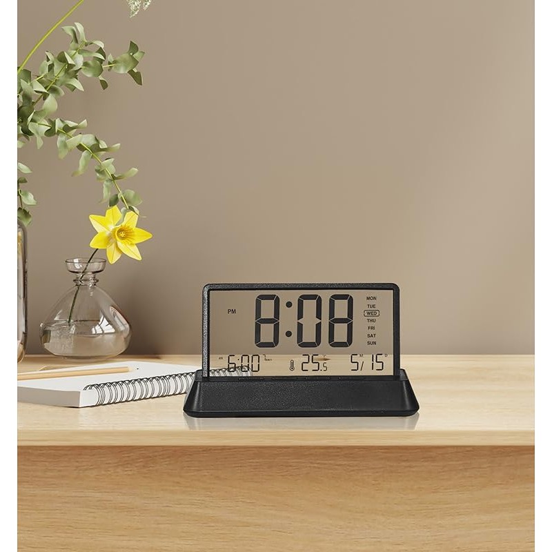 DUOBAGMA Digital Clock for Bedroom Home Digital Display Screen with