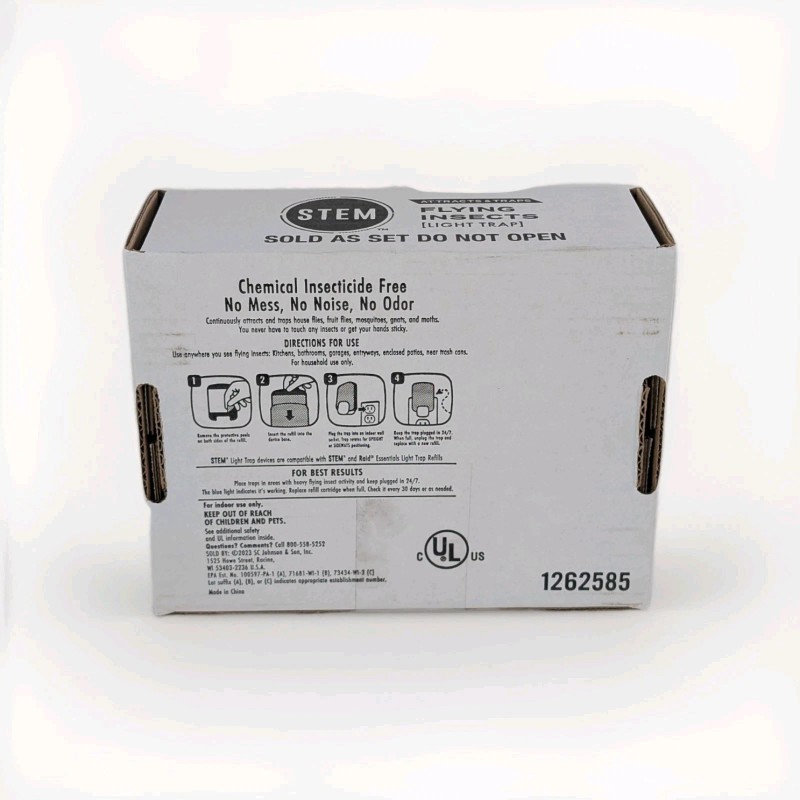 STEM Indoor Fruit Fly Light Trap, 2 Pack Plug-ins and