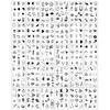 Tiny Small Removable Tattoos 30 Sheets Semi Permanent Finger Temporary