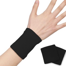 Clcyricher Wrist Support, Pack of 2, Thin Elastic Support Wristband, Protection for Arm Joints, Sports, Breathable, Comfortable, Unisex, Left/Right Use, Durable, Stretchable, Strong Compression