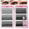 GGOKOK DIY Lash Clusters Kit 30D+40D+50D+60D+80D+100D Fluffy Volume 8-16MM Thick