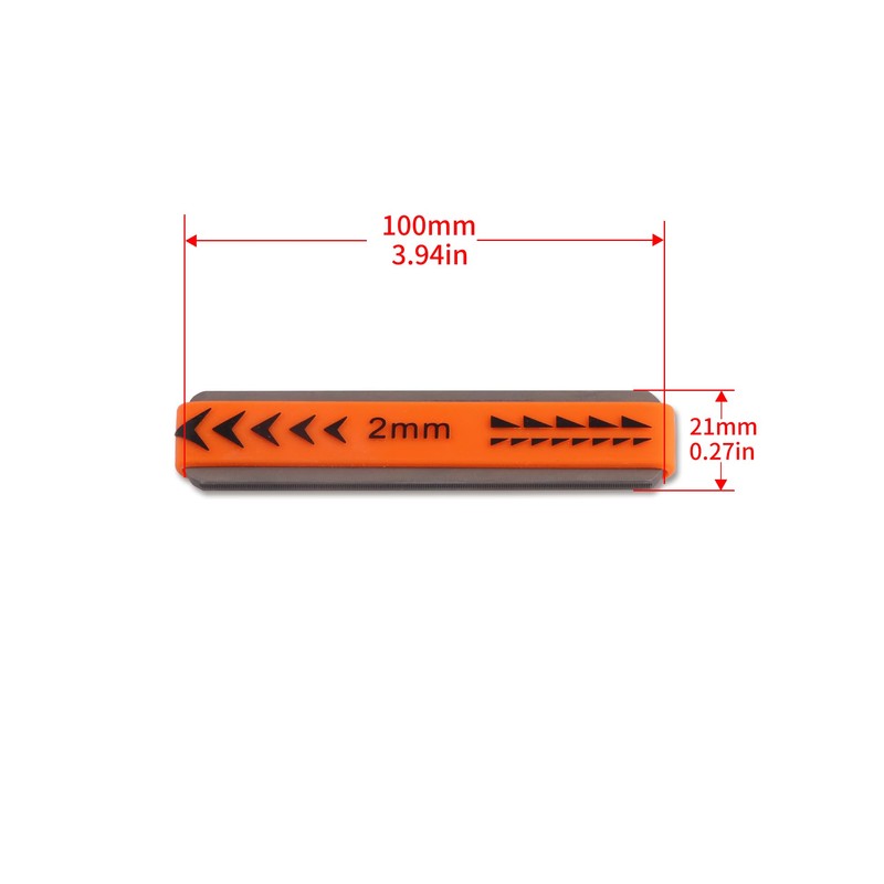 Metallor Guitar Fret Crowning Files Dual Sized Compact Fret Dressing