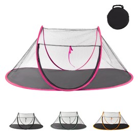 Outdoor Cat Enclosures, Portable Cat Tent for Bearded Dragon, Dogs and Small Animals, Cat Outdoor Tent with Foldable Bag(Rose Red)