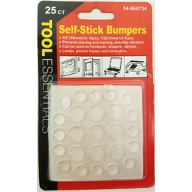 Tool Essentials 25pc Self Stick Bumpers, Assorted Sizes