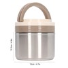 304 Stainless Steel Porridge Box Portable Round Insulated Lunch Container