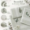 Peryiter 6 Pack Eucalyptus Leaves Bath Towels Set, Sage Green