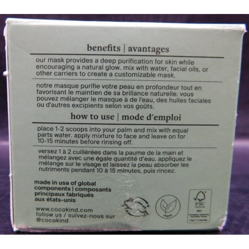 Cocokind Chlorophyll Mask Treatment 1.1oz New & Sealed