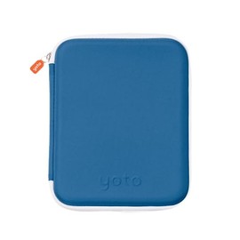 Estuche de tarjetas YOTO en Azul Pájaro – Accesorio para niños, carpeta suave portátil con cremallera y 64 bolsillos para tarjetas de reproductor y mini audiolibros, funda para portafolio para viajes