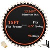 DOYUEE Trampoline Mat Replacement-Fits 15FT Trampoline Frame with 96 Rings