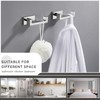 Angle Simple Double Towel Hook Polished Chrome 2 PCS, 304