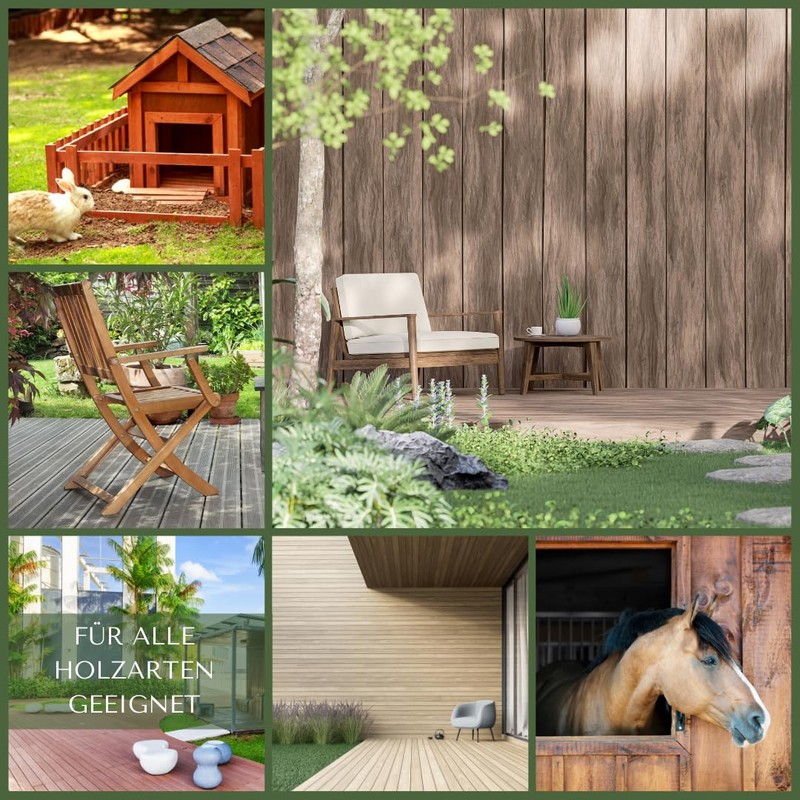 HeliaCARE "Outdoor" Organic Wood Protection for Outdoor Use (250 ml)