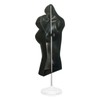 Black Female Hollow Back Mannequin Torso Set w/ Acrylic Stand