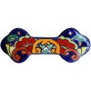 Fine Crafts Imports Mexican Handmade Talavera Ceramic Rainbow Drawer Pull