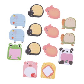 Operitacx 24pcs Animal Cartoon Stickers Transparent Stickers Animals The Animal Note Pads Road Tape Masking Tape Markers Notepad Memo Pads Sticker Memo Notes Memo Stickers Paper