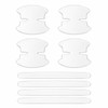 8-Piece Transparent Car Door Handle Scratch Protection Film Set